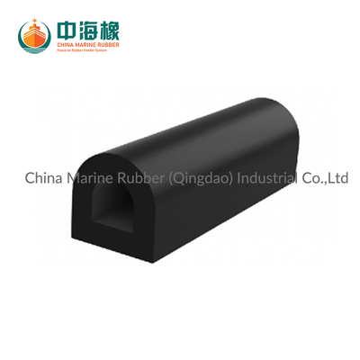BV Certificated White D Type Rubber Fender Fender DD150 for Frame Dock, Tugs and Other Workboats